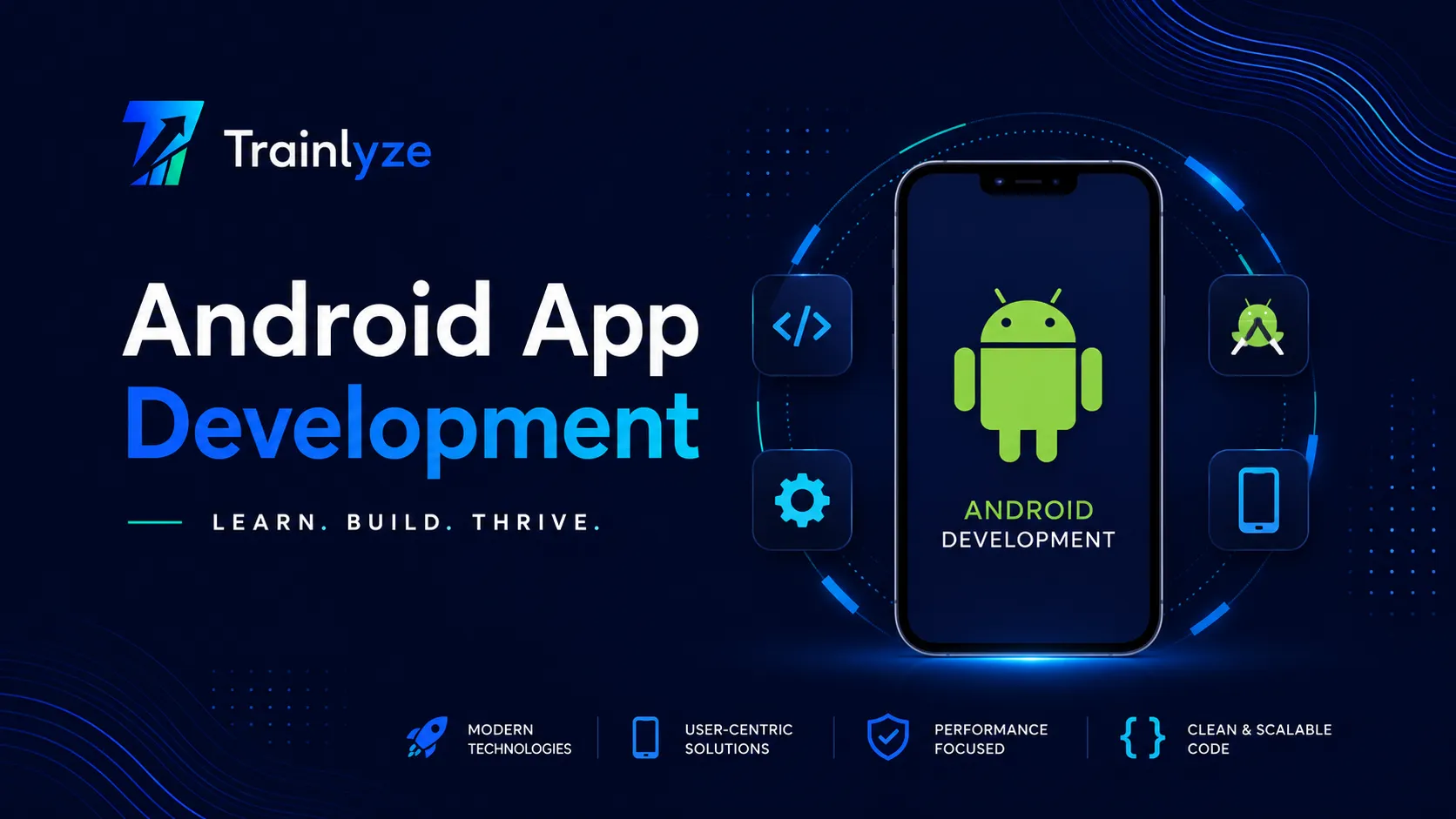 Android App Development Training & Internship Poster