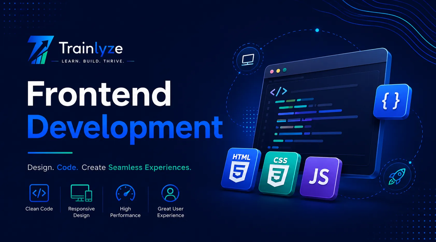Frontend Development Training & Internship Poster
