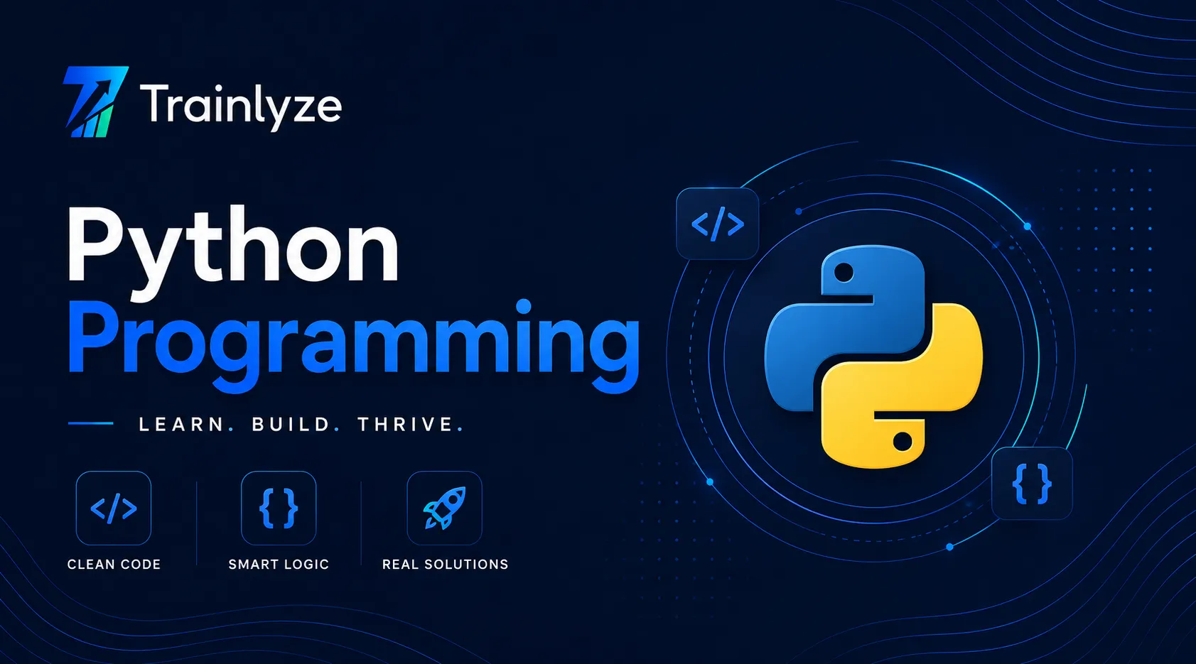 Python Programming Training & Internship Poster