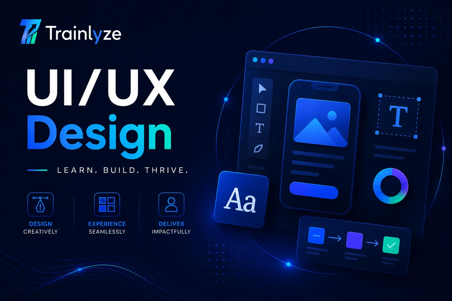 UI/UX Design Training & Internship Poster