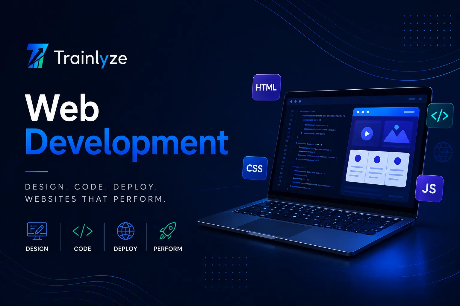 Web Development Training & Internship Poster